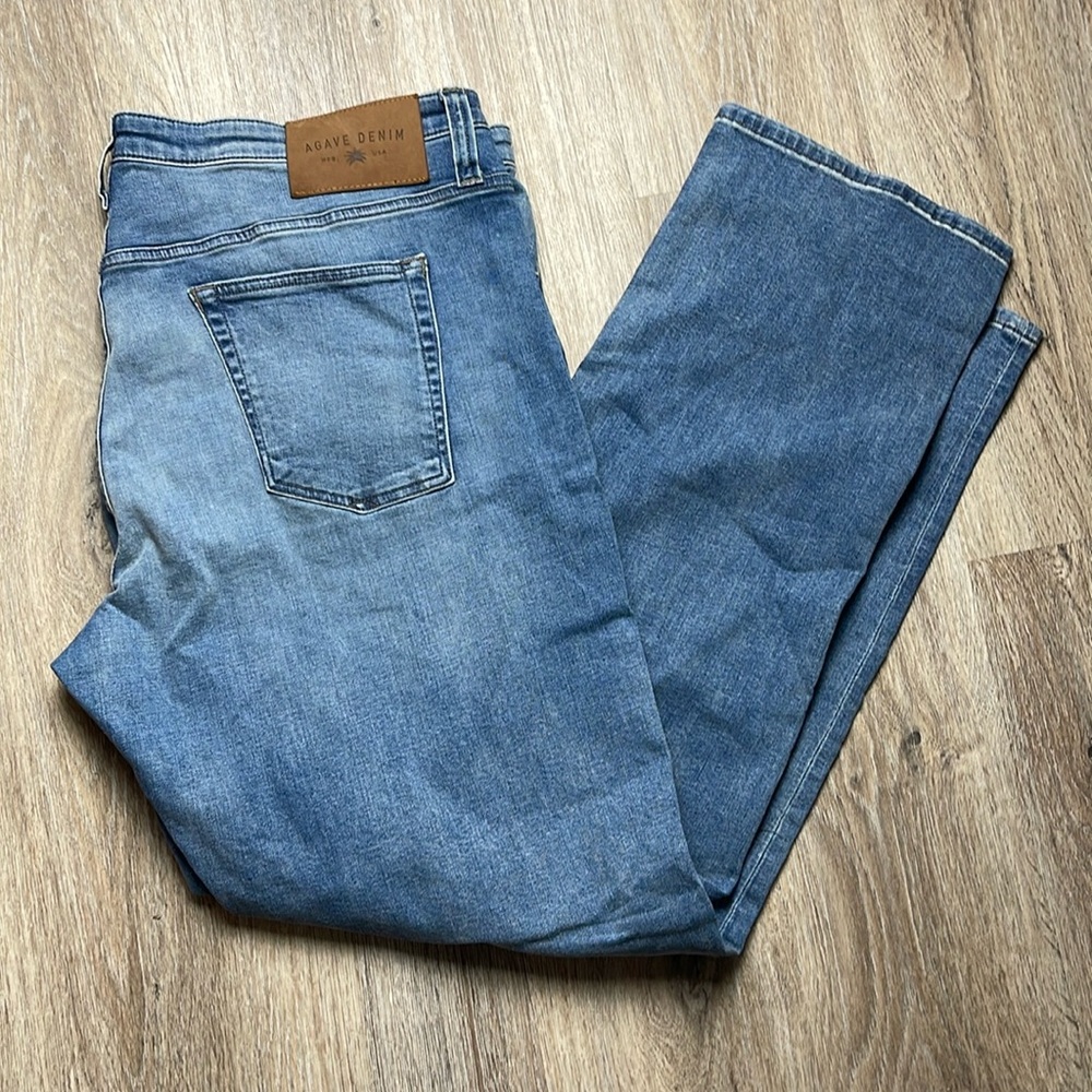 Agave Denim Waterman Relaxed Straight Jeans Size 42